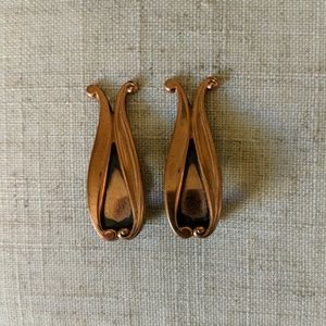 Vintage Renoir Copper clip on earrings